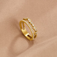 18K Gold Mia Crystal Ring - Beautiful Earth Boutique
