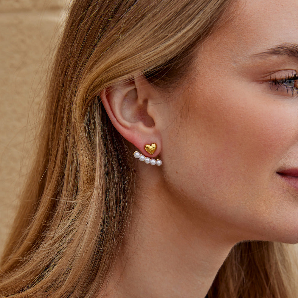 Pearl & Heart Romance Earrings - Beautiful Earth Boutique