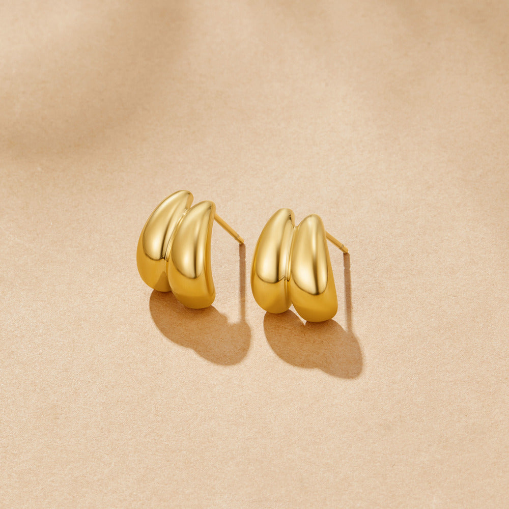 Twin Teardrop Earrings - Beautiful Earth Boutique