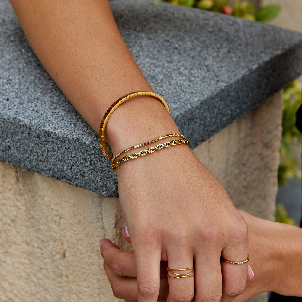 Twisted Leila Layered Bracelet - Beautiful Earth Boutique
