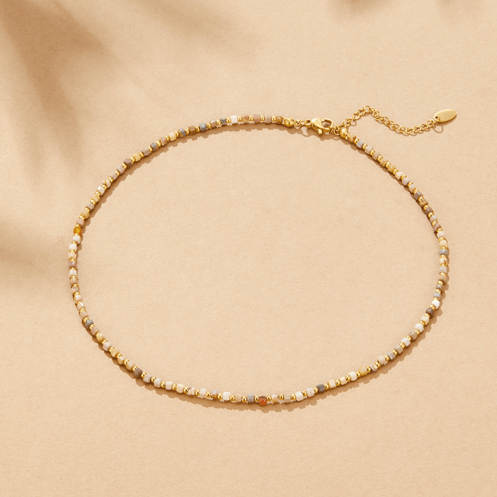 Alashan Stone Bead Necklace - Beautiful Earth Boutique