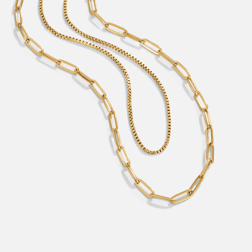 Amanda Layered Gold Chain Necklace - Beautiful Earth Boutique