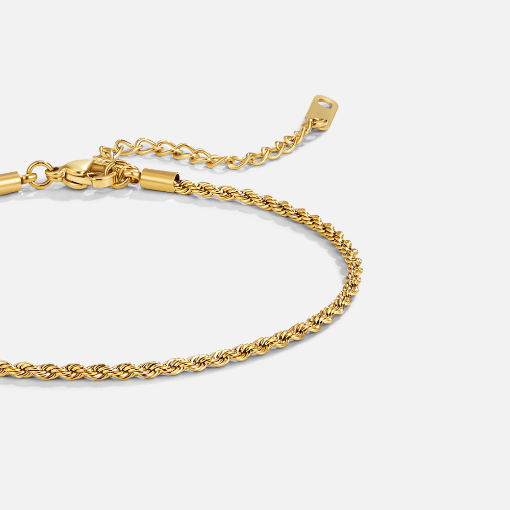 Calla Gold Twisted Chain Anklet - Beautiful Earth Boutique