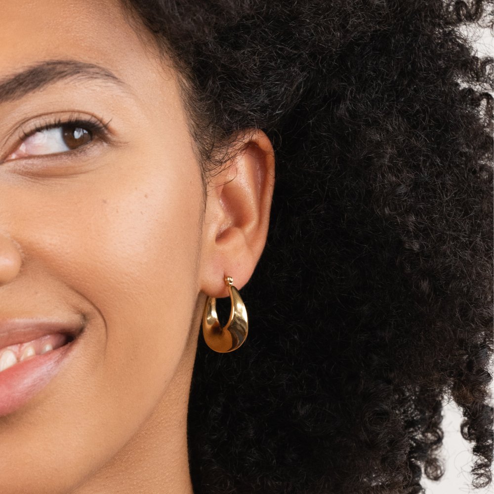 Dara Hoop Earrings - Beautiful Earth Boutique