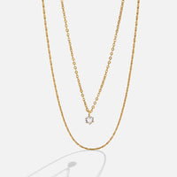 Dina Crystal & Gold Layered Necklace - Beautiful Earth Boutique