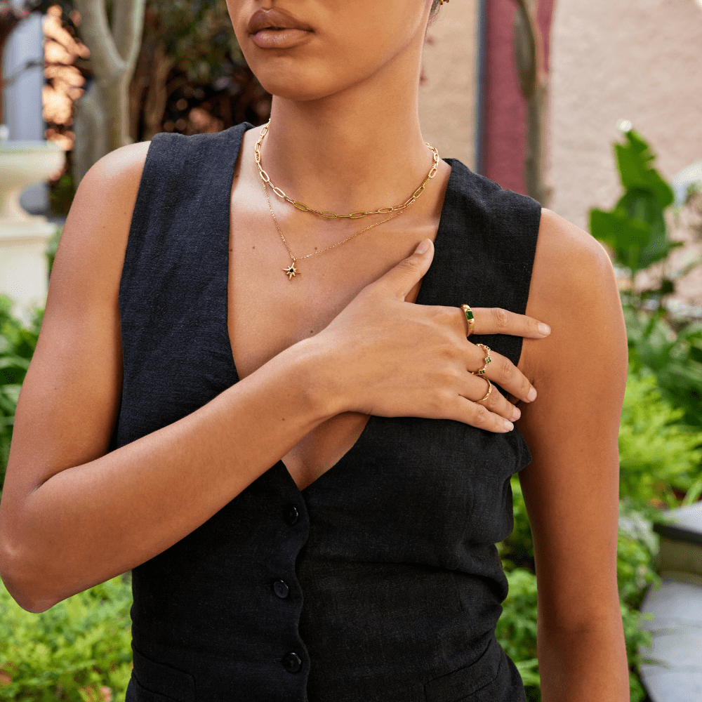 Ember Gold & Emerald Ring - Beautiful Earth Boutique