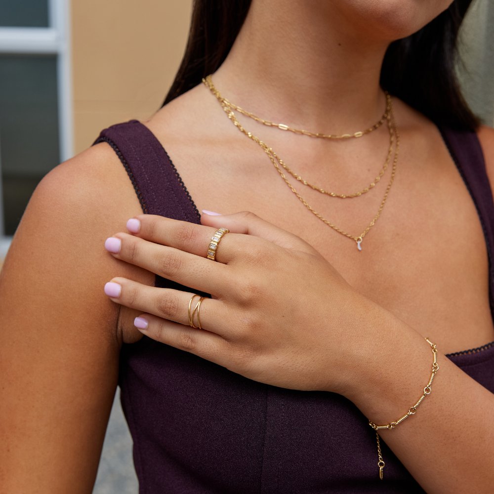 Gigi Square Crystal Ring - Beautiful Earth Boutique