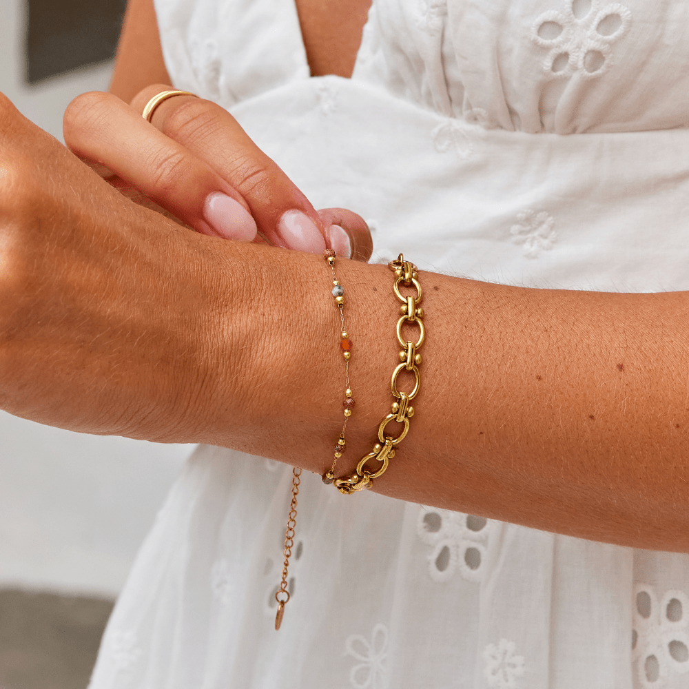 Gold Link Chain Bracelet - Beautiful Earth Boutique