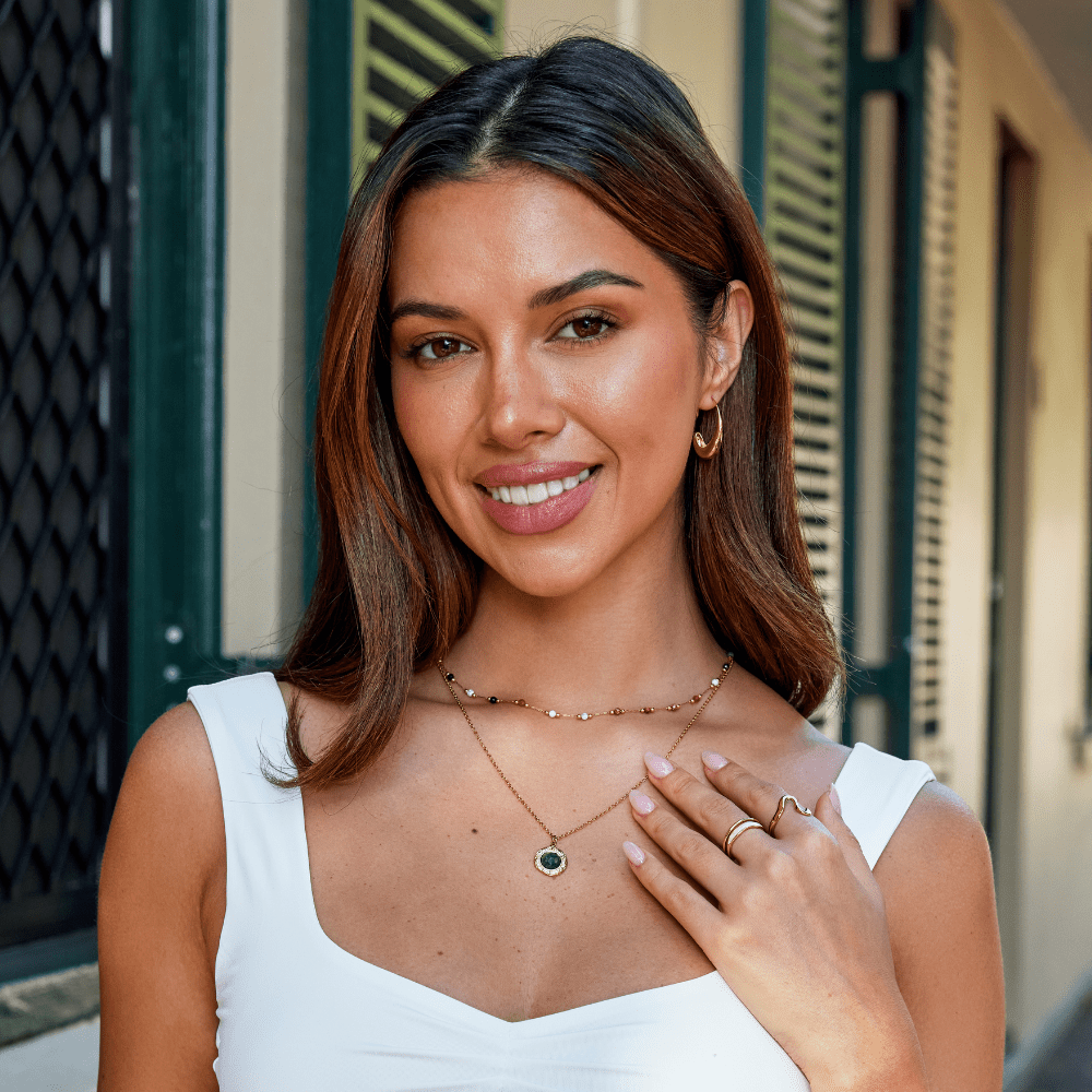 Green Aventurine Coin Necklace - Beautiful Earth Boutique
