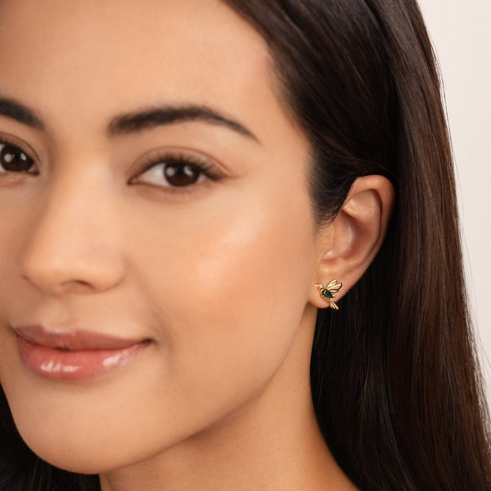 Hummingbird Stud Earrings - Beautiful Earth Boutique