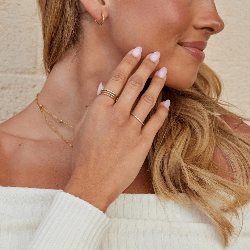 Layered Elowyn Crystal Ring - Beautiful Earth Boutique