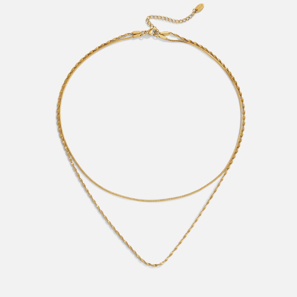 Leona Layered Gold Necklace - Beautiful Earth Boutique