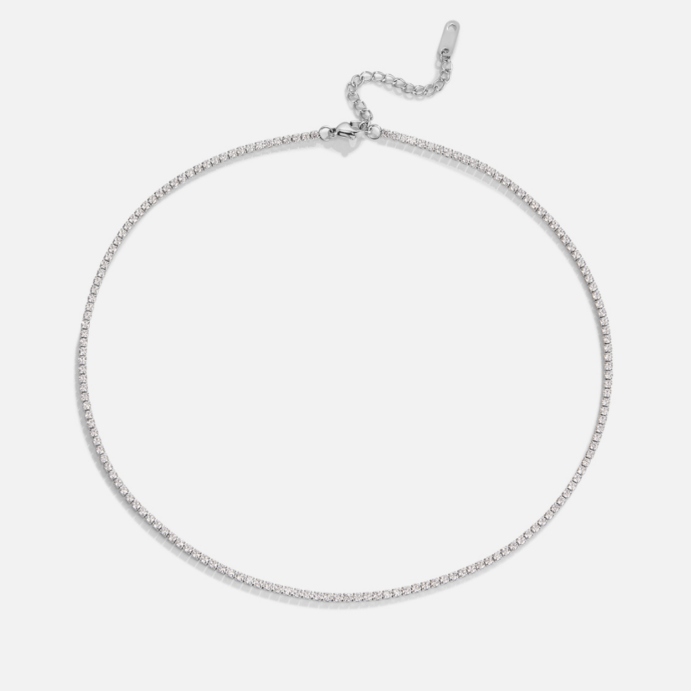 Lexi Silver Crystal Necklace - Beautiful Earth Boutique