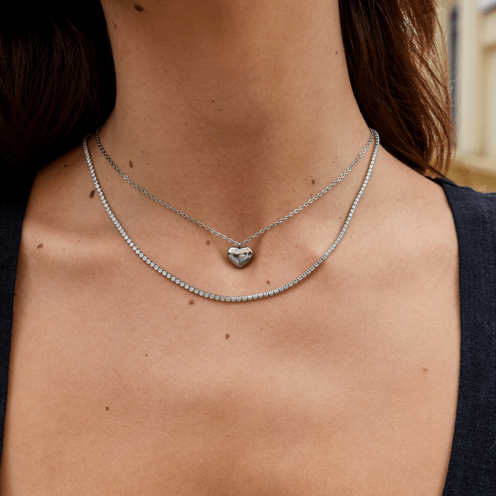 Lexi Silver Crystal Necklace - Beautiful Earth Boutique