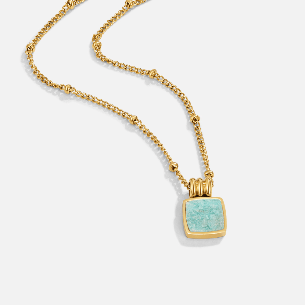 Lucia Green Pendant Necklace - Beautiful Earth Boutique
