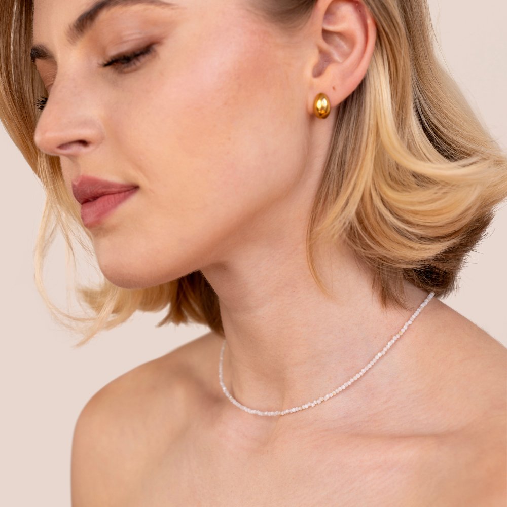 Moonstone Beaded Necklace - Beautiful Earth Boutique