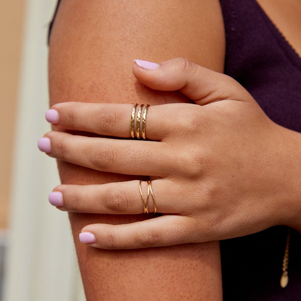 Ohio Layered Gold Ring - Beautiful Earth Boutique