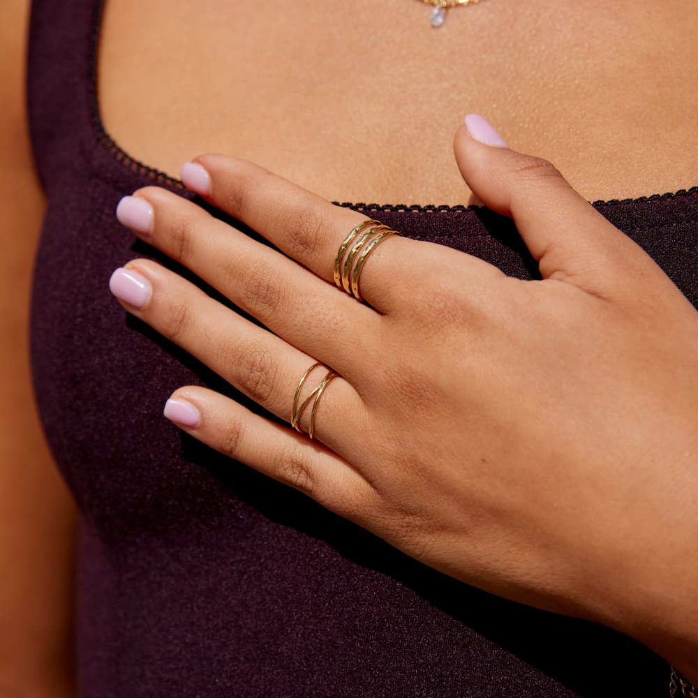 Ohio Layered Gold Ring - Beautiful Earth Boutique