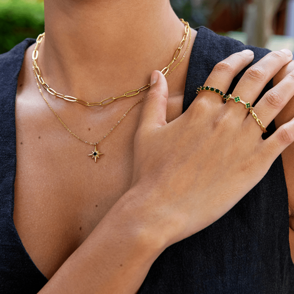 Paperclip Gold Necklace - Beautiful Earth Boutique