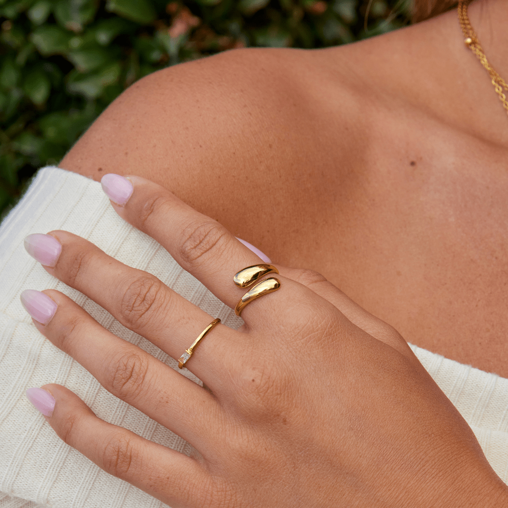 Raven Gold Wrap Ring - Beautiful Earth Boutique