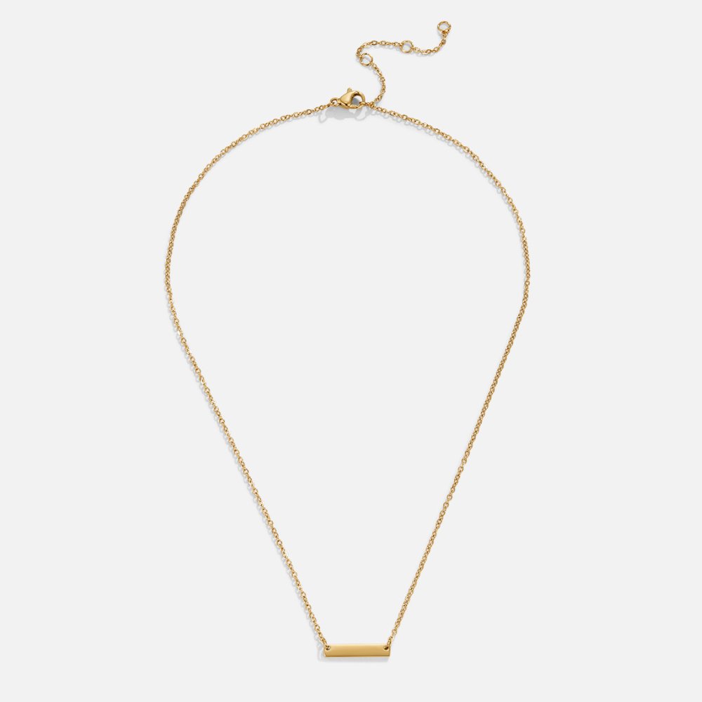 Rina Gold Bar Necklace - Beautiful Earth Boutique