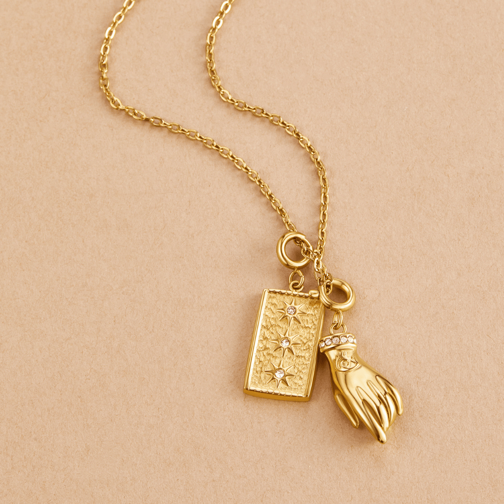 Victoria Gold Hand Charm - Beautiful Earth Boutique