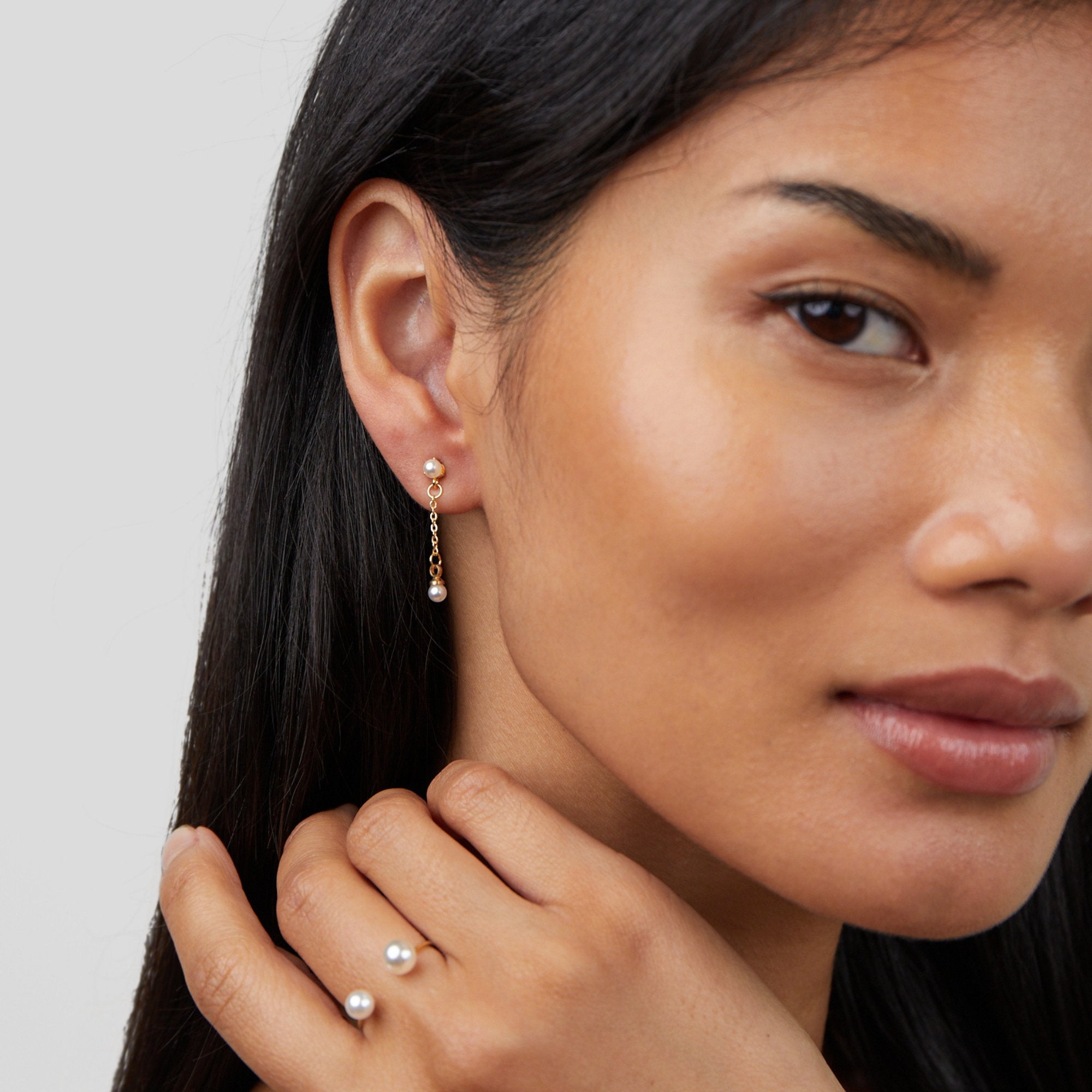 Durya Double Pearl Wrap Ring - Beautiful Earth Boutique