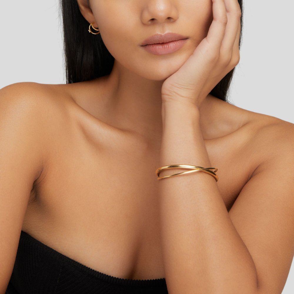 Eva Gold Twist Bracelet - Beautiful Earth Boutique
