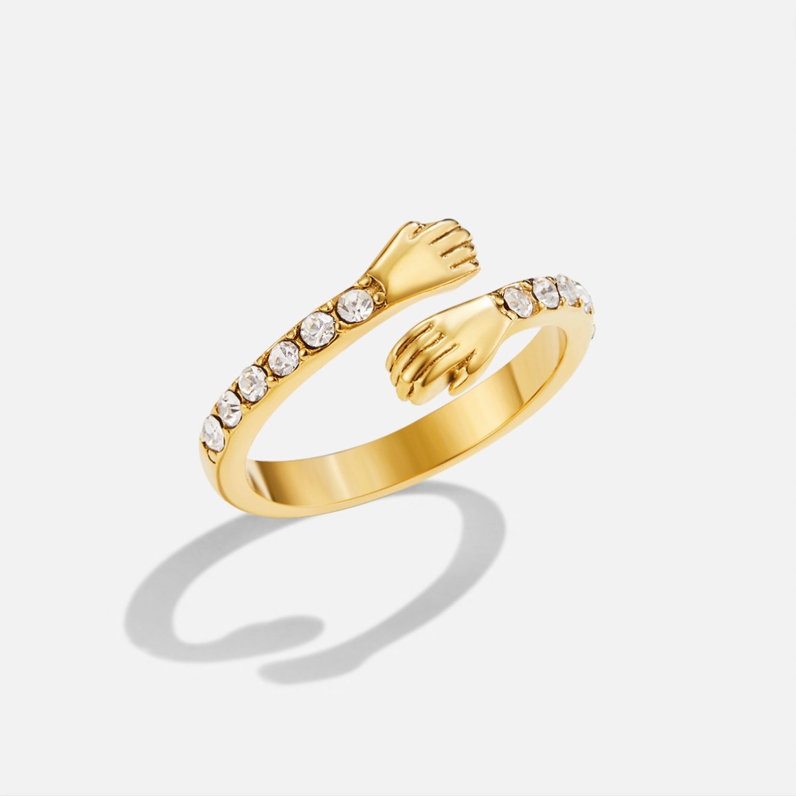 'Hug Me Forever' 18K Gold Ring - Beautiful Earth Boutique