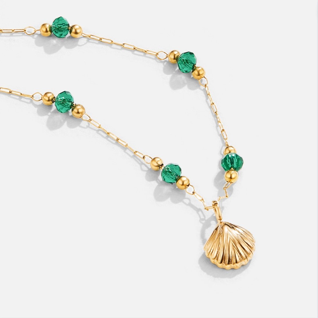 Ocean Lover Shell & Bead Necklace Set - Beautiful Earth Boutique