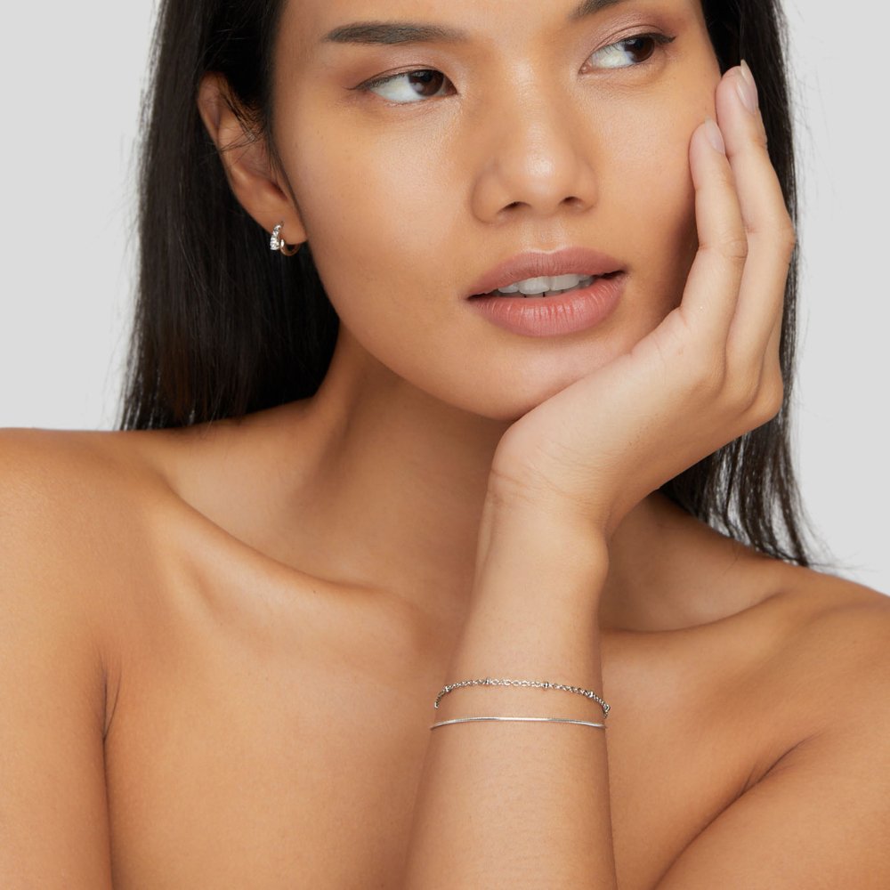 Pia Silver Layered Bracelet - Beautiful Earth Boutique