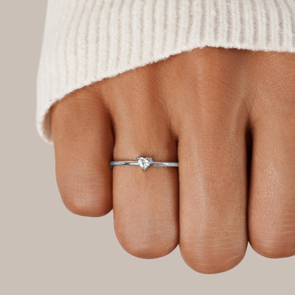 Herz-Ring mit Kristall „Small Love“