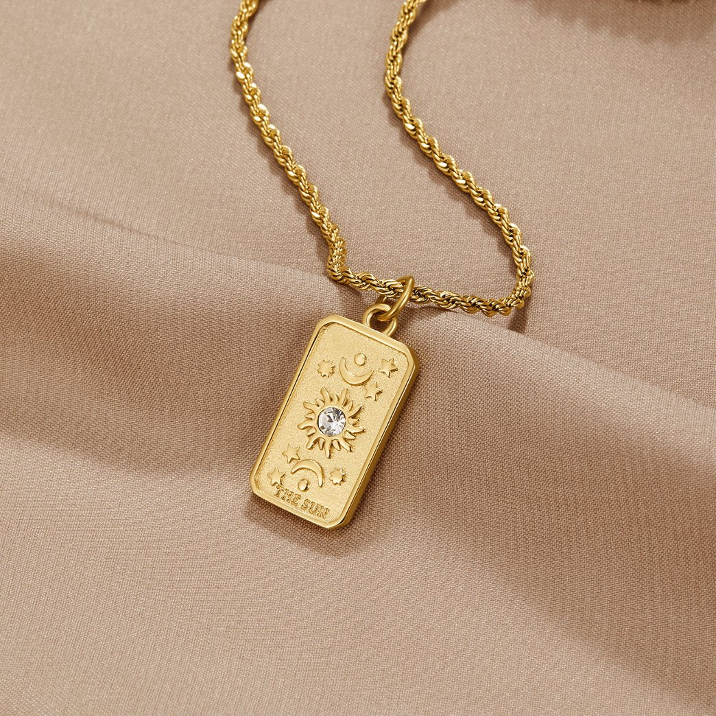 ‘The Sun’ Tarot Pendant Necklace - Beautiful Earth Boutique