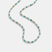 Serene Blue Bead Necklace
