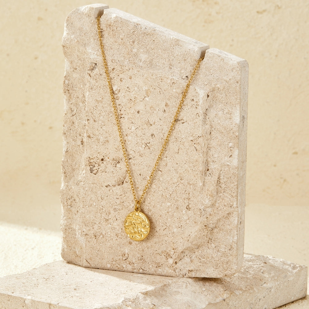 Celeste Gold Disc Necklace
