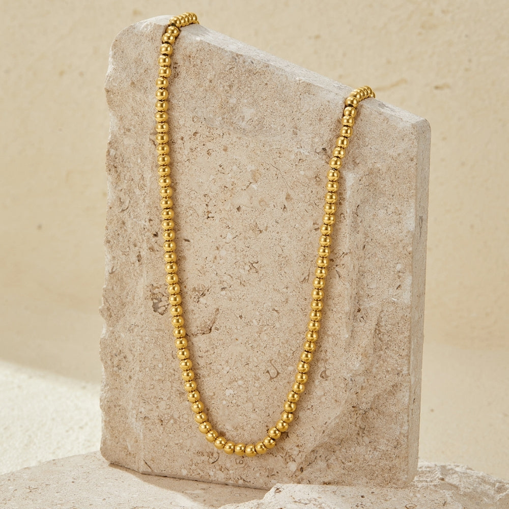 Elena Gold Ball Chain Necklace