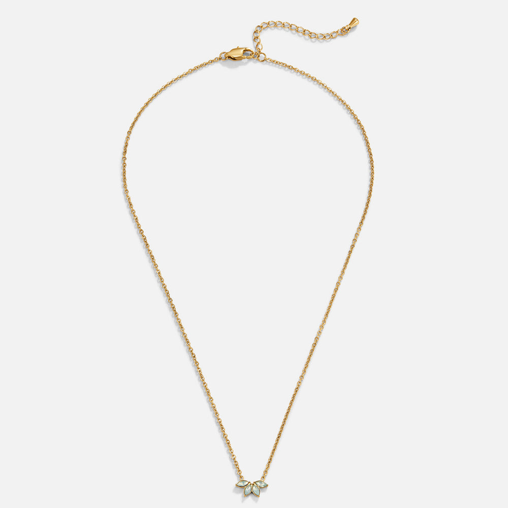 Gold Marquise Petal Necklace