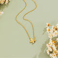 Golden Blossom Pendant Necklace