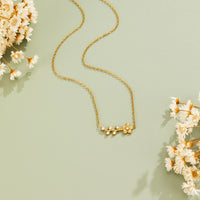 Golden Crystal Vine Necklace
