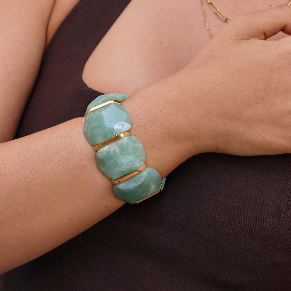 Green Aventurine Elastic Bracelet