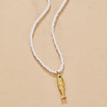 Golden Fish Pearl Necklace