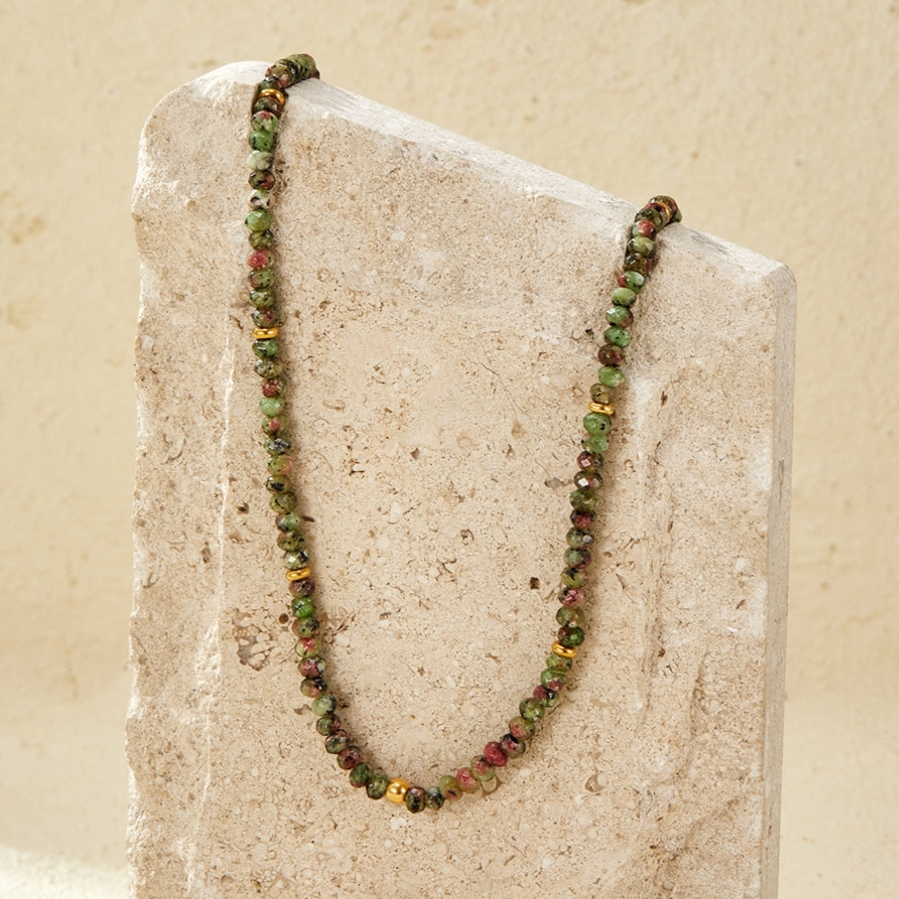 Lush Green Bead Necklace