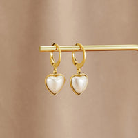 Creolen „Pure Heart“ mit Perlen