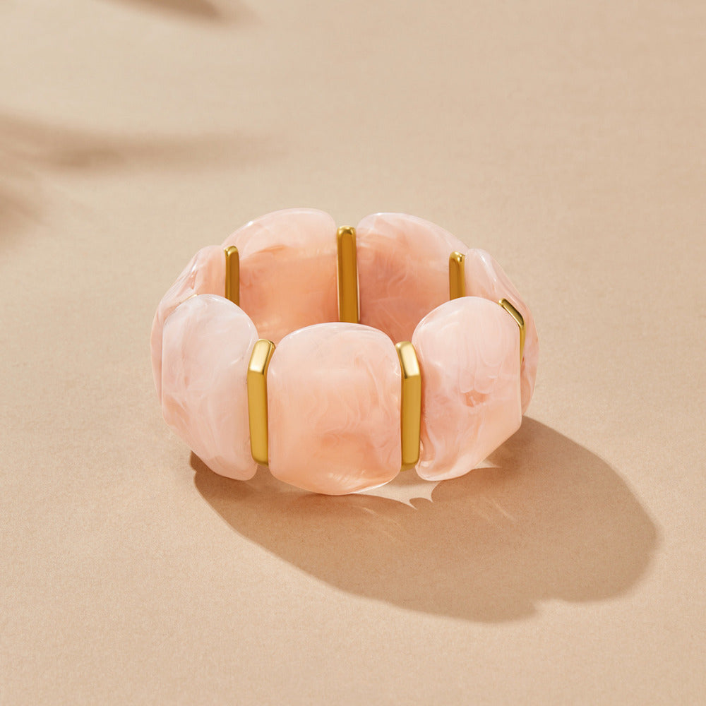 Rose Quartz Elastic Bracelet