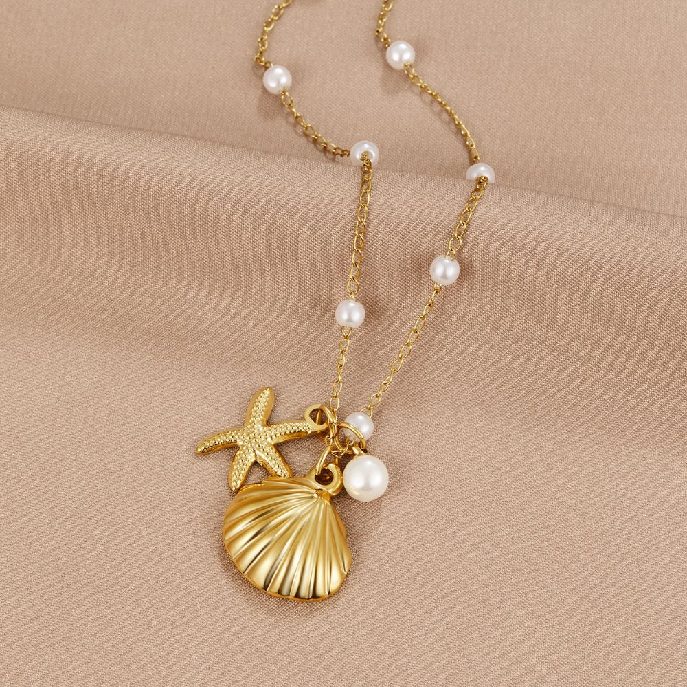 Aria Sea Charm Necklace - Beautiful Earth Boutique