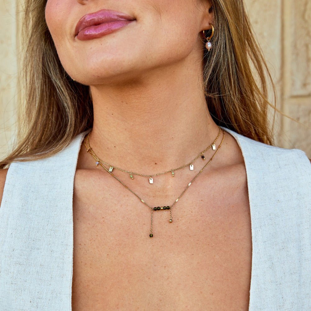 Arizona Green Bead Tassel Necklace - Beautiful Earth Boutique