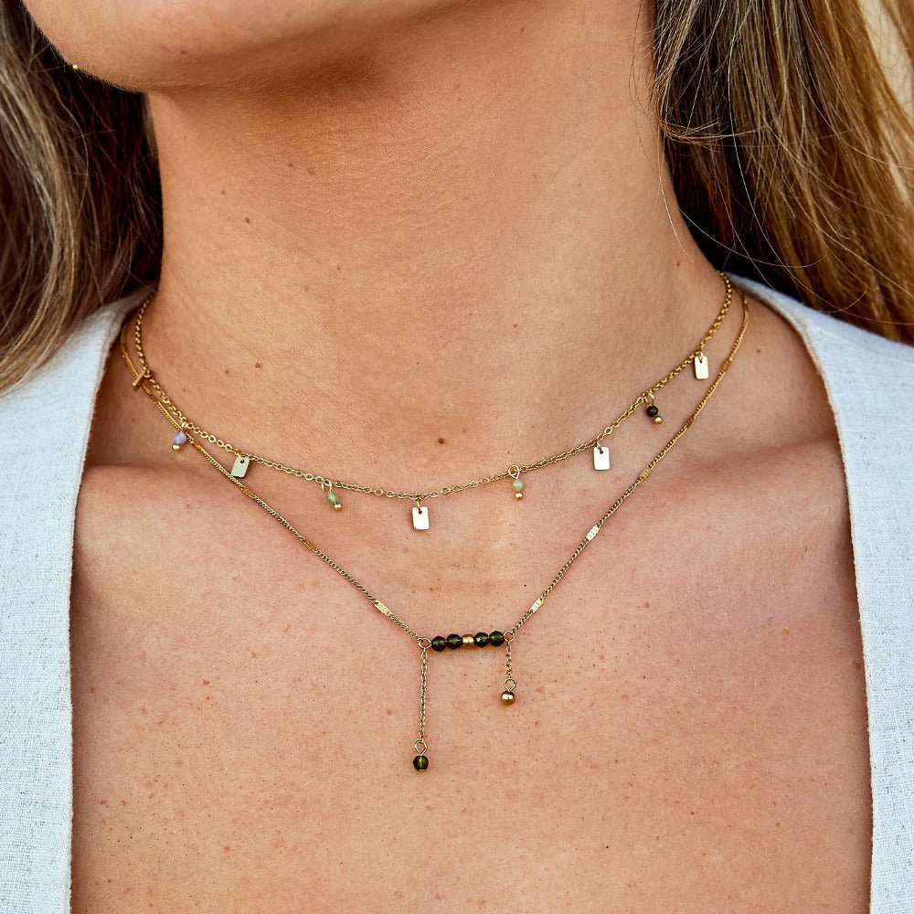 Arizona Green Bead Tassel Necklace - Beautiful Earth Boutique