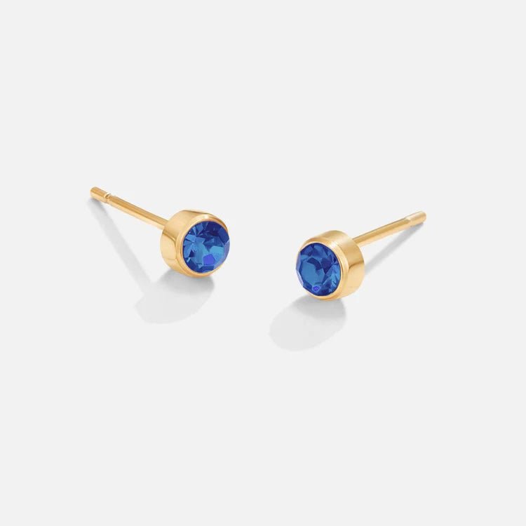 Birthstone Stud Earrings - Beautiful Earth Boutique