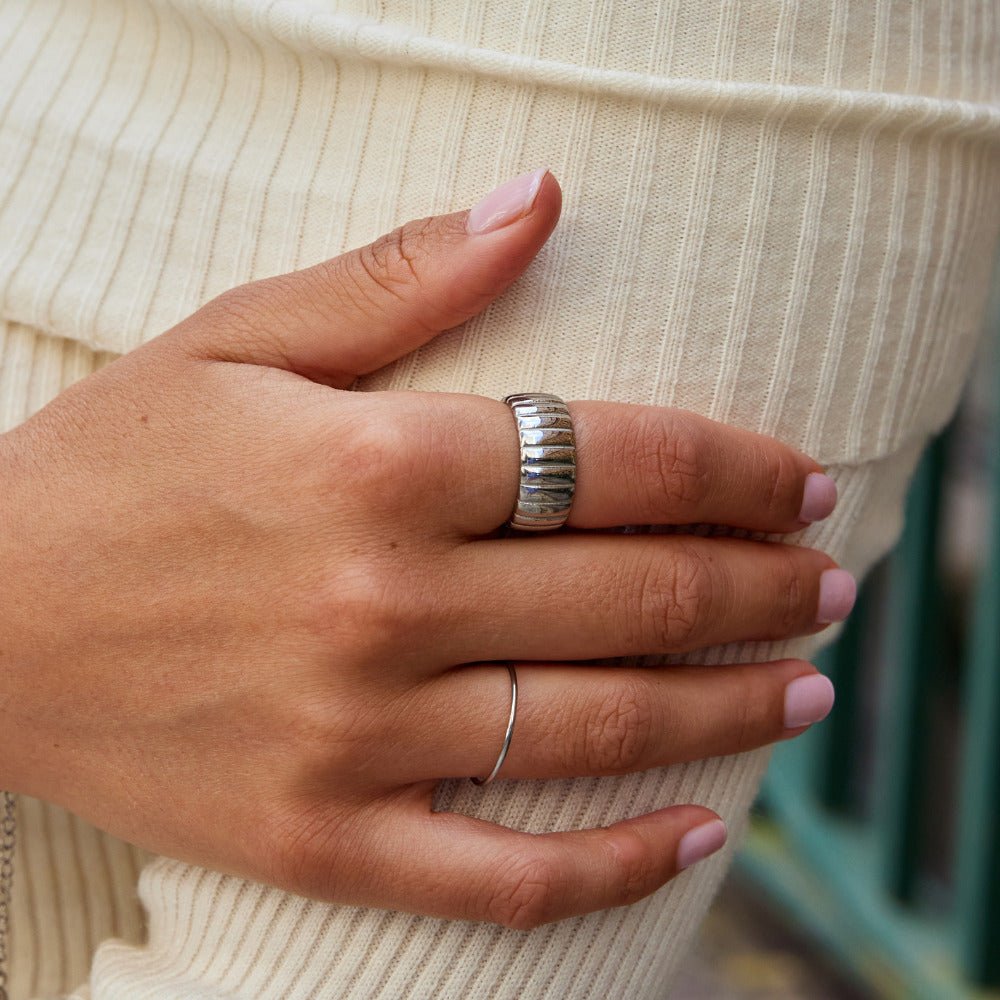 Chunky Calira Silver Ring - Beautiful Earth Boutique