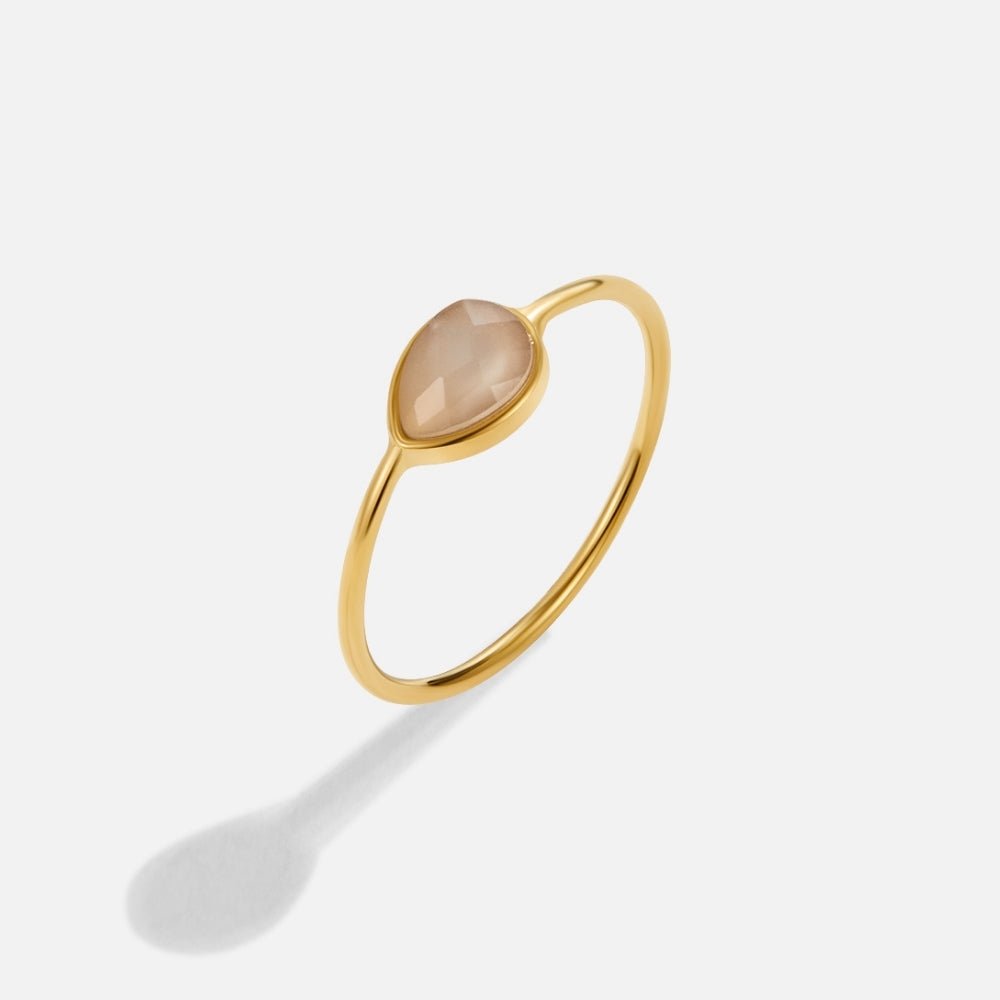 Clara Teardrop Stone Ring - Beautiful Earth Boutique